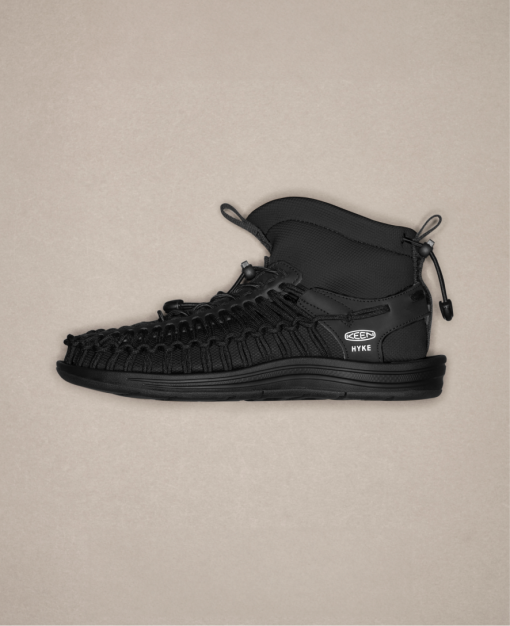Women's UNEEK High Top x HYKE  |  HYKE Black - Image 8