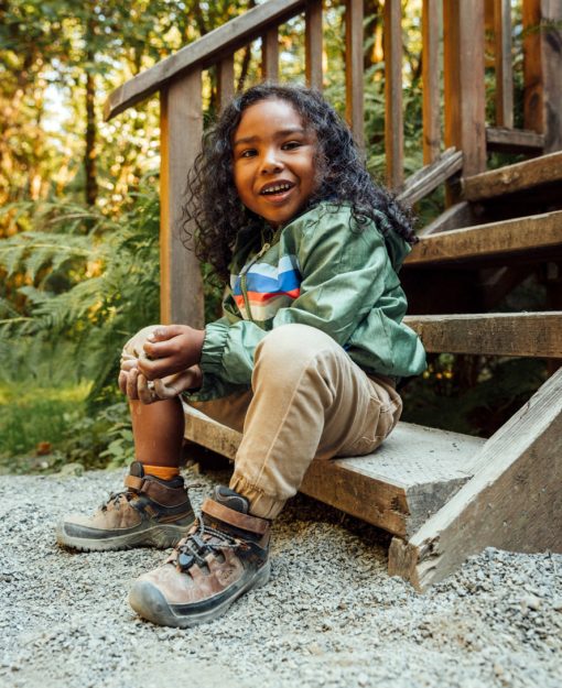 Little Kids' Targhee Waterproof Boot  |  Steel Grey/Porcelain - Image 7