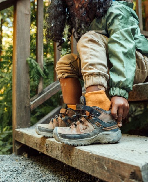 Little Kids' Targhee Waterproof Boot  |  Steel Grey/Porcelain - Image 8