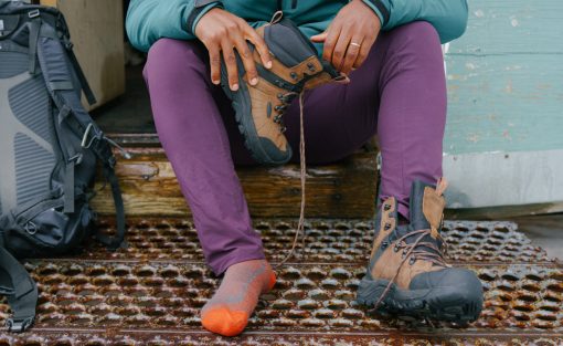 Men's Revel IV Polar Waterproof Boot  |  Bison/Orange Pepper - Image 7