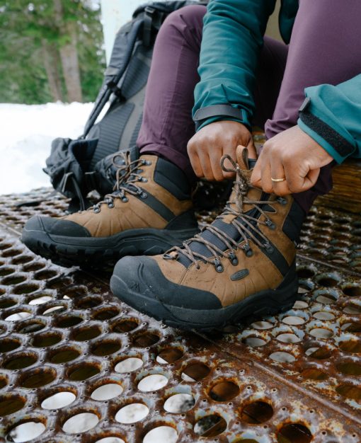 Men's Revel IV Polar Waterproof Boot  |  Bison/Orange Pepper - Image 8