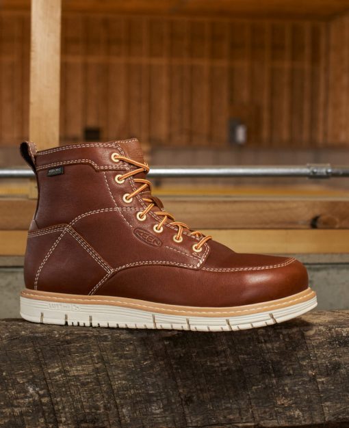 Men's San Jose 6 Waterproof Boot (Soft Toe)  |  Cascade Brown - Image 8