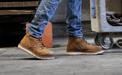 Women's San Jose 6 Waterproof Boot (Aluminum Toe)  |  Almond/Gum - Image 6