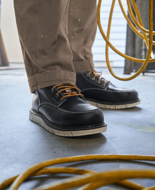 Men's CSA San Jose 6 Waterproof Boot (Aluminum Toe)  |  Black/Off White - Image 9