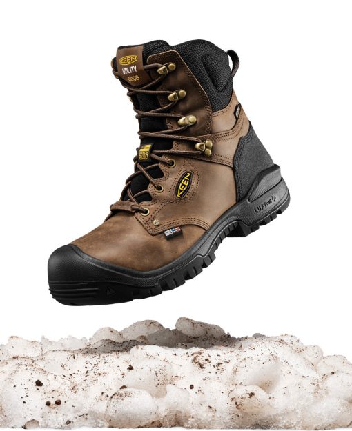 Men's Independence 8 Insulated Waterproof Boot (Carbon Toe)  |  Dark Earth/Black - Image 8