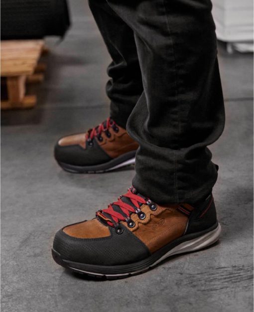 Men's Red Hook Waterproof Boot (Carbon Toe)  |  Tobacco/Black - Image 7