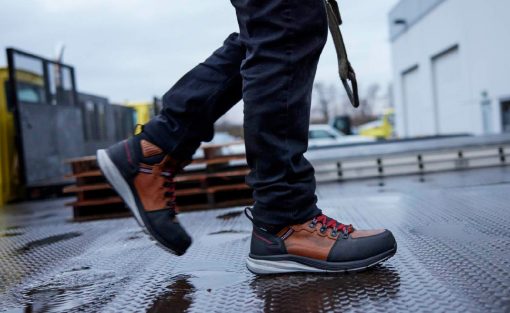 Men's Red Hook Waterproof Boot (Carbon Toe)  |  Tobacco/Black - Image 6