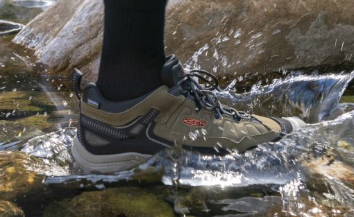Men's Targhee IV Wide Waterproof Hiking Shoe  |  Bison/Black - Image 7
