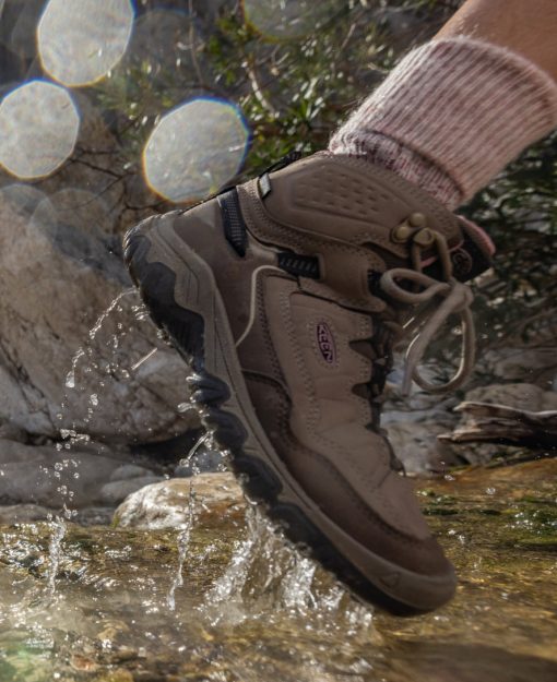 Women's Targhee IV Waterproof Hiking Boot  |  Bison/Beaujolais - Image 8