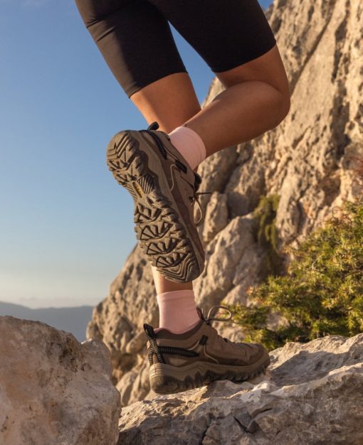 Women's Targhee IV Waterproof Hiking Shoe  |  Brindle/Nostalgia Rose - Image 8