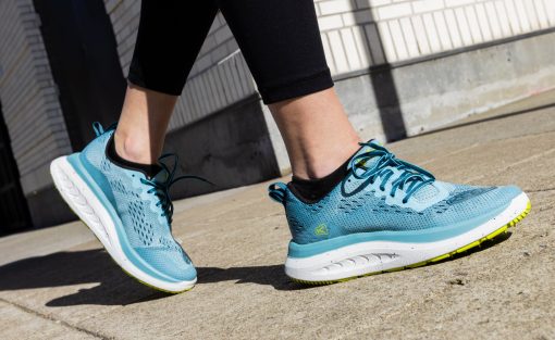 Women's WK400 Walking Shoe  |  Black/White - Image 7