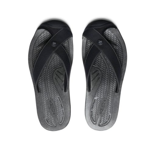 Men's Barbados Flip-Flop  |  Black/Steel Grey - Image 5