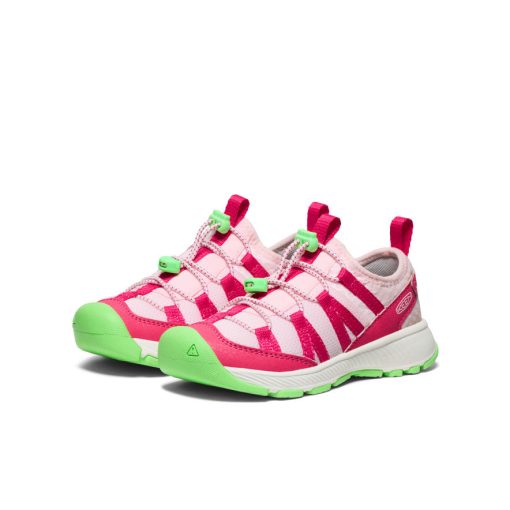 Little Kids' Motozoa Sneaker  |  Raspberry/Summer Green - Image 3