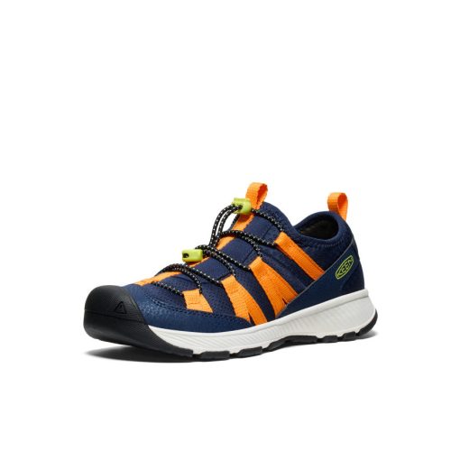 Big Kids' Motozoa Sneaker  |  Naval Academy/Bright Marigold - Image 2