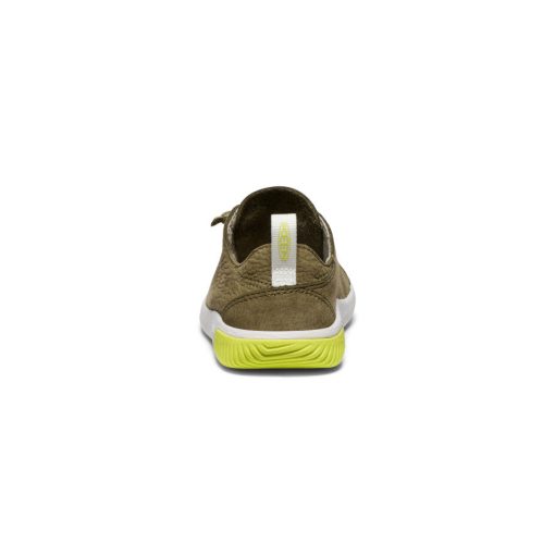 Little Kids' KNX Leather Sneaker  |  Martini Olive/Evening Primrose - Image 6