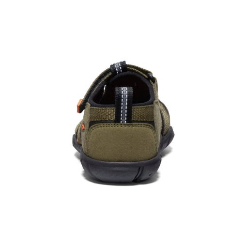 Little Kids' Seacamp II CNX  |  Dark Olive/Gold Flame - Image 5