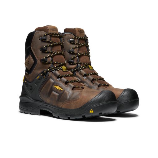 Men's Dover 8 Waterproof Boot (Carbon Toe)  |  Dark Earth/Black - Image 2