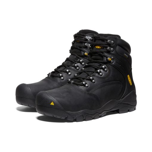 Men's Louisville 6 Waterproof Boot (Steel Toe)  |  Black - Image 2