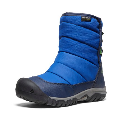 Big Kids' Puffrider Waterproof Winter Boot  |  Naval Academy/Surf - Image 3