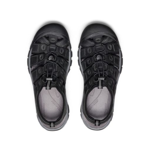 Men's Newport Leather Sandal  |  Black/Steel Grey - Image 4