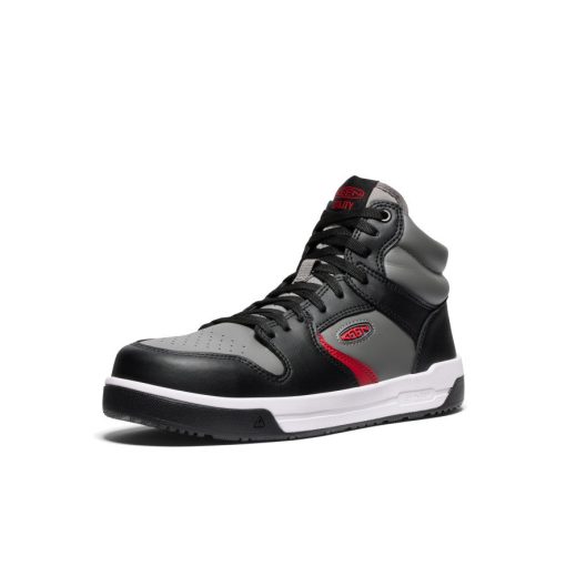 Men's Overton Mid Work Shoe (Carbon Toe)  |  Steel Grey/Black - Image 3