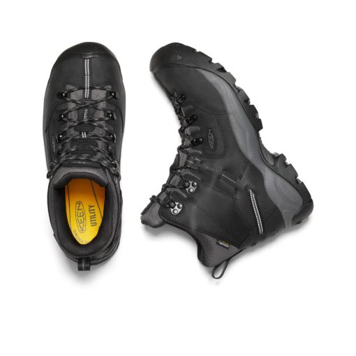 Men's Pittsburgh Energy 6 Waterproof Boot (Carbon Toe)  |  Black/Forged Iron - Image 4