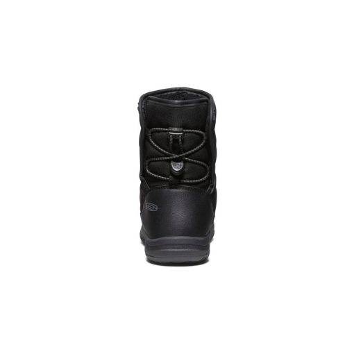 Big Kids' Puffrider Waterproof Winter Boot  |  Black/Steel Grey - Image 5