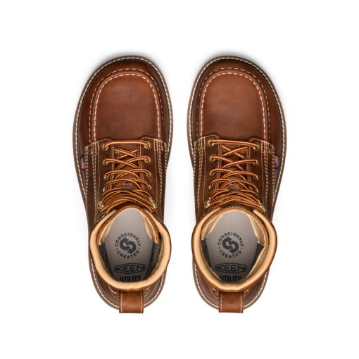 Men's Liberty 8 Waterproof Boot (Soft Toe)  |  Leather Brown/Gum - Image 4