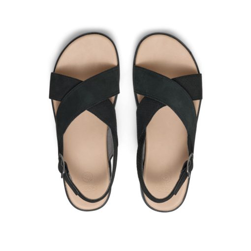 Women's Elle Luxe Backstrap Sandal  |  Black/Black - Image 4