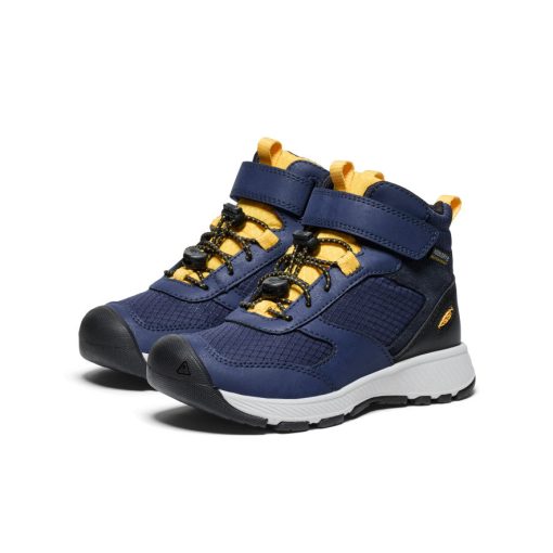 Little Kids' Skua Waterproof Boot  |  Naval Academy/Yolk Yellow - Image 2