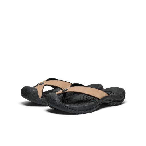 Men's Waimea Leather Flip-Flop  |  Cornstalk/Black - Image 2