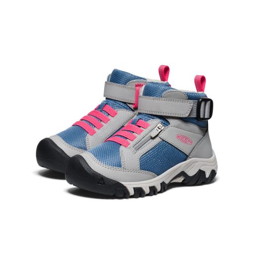 Little Kids' Targhee Boundless Hiking Boot  |  Alloy/Rouge Red - Image 2