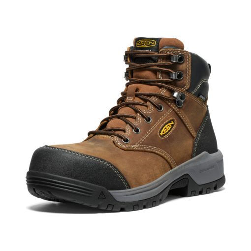 Men's Evanston 6 Waterproof Boot (Carbon Toe)  |  Bison/Black - Image 3