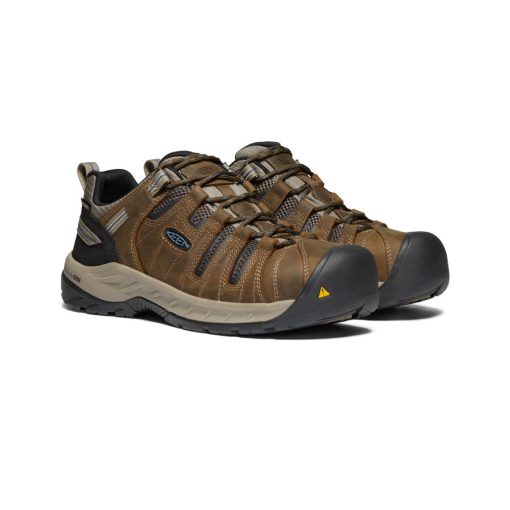 Men's Flint II Waterproof (Steel Toe)  |  Cascade Brown/Orion Blue - Image 2