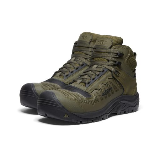 Men's Reno Mid Waterproof (Carbon Toe)  |  Dark Olive/Black - Image 2
