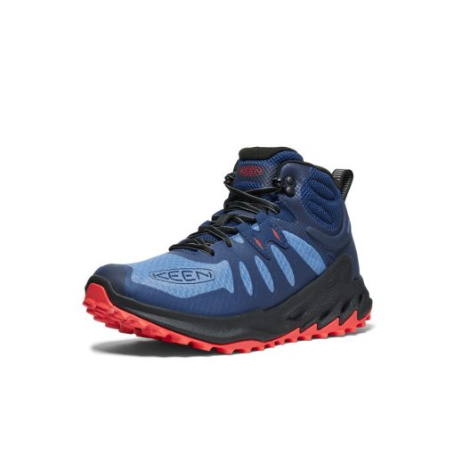 Men's Zionic Waterproof Hiking Boot  |  Coronet Blue/Poppy Red - Image 3