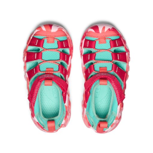 Little Kids' Hyperport H2 Sandal  |  Raspberry/Pool Blue - Image 4