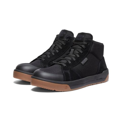 Men's Kenton Mid Work Shoe (Carbon Toe)  |  Black/Gum - Image 2