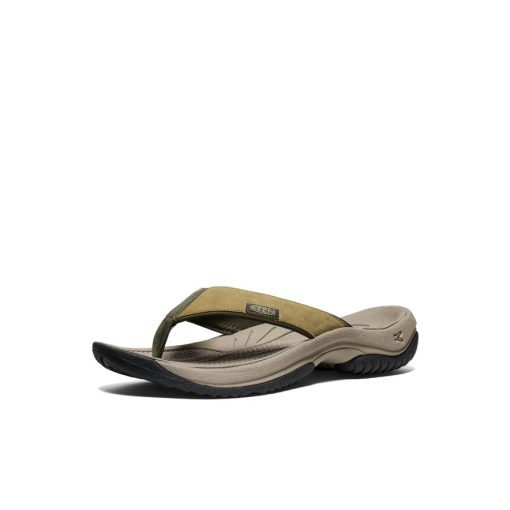 Men's Kona Leather Flip-Flop  |  Martini Olive/Forest Night - Image 3