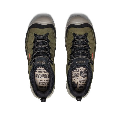 Men's Targhee IV Waterproof Hiking Shoe  |  Dark Olive/Gold Flame - Image 4