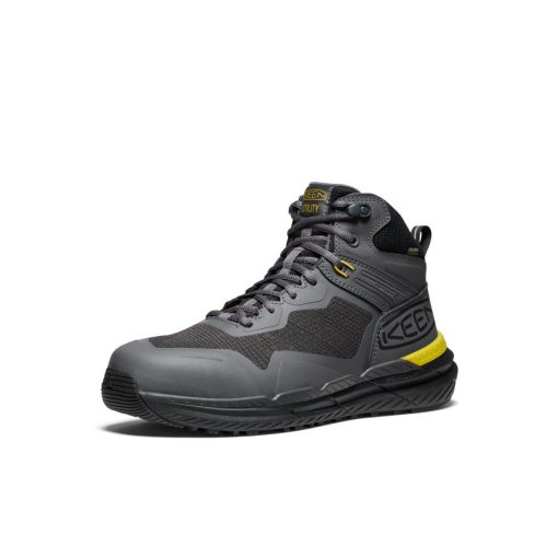 Men's Synchro Waterproof Work Boot (Carbon Toe)  |  Magnet/Black - Image 3