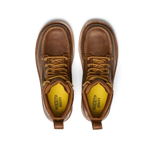 Men's Cincinnati 6 Boot (Soft Toe) x Noon Goons   |  Leather Brown/Off White - Image 4
