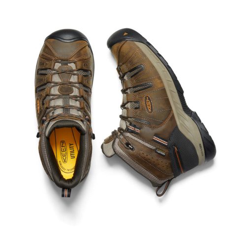 Men's Flint II Waterproof Mid (Soft Toe)  |  Black Olive/Brindle - Image 4