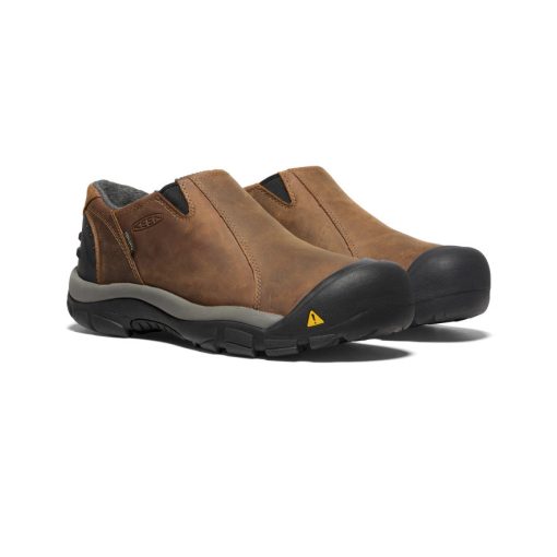 Men's Brixen Waterproof Shoe Wide  |  Slate Black/Madder Brown - Image 2