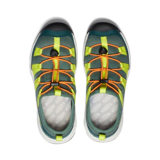 Big Kids' Motozoa Sneaker  |  Sea Moss/Scarlet Ibis - Image 4