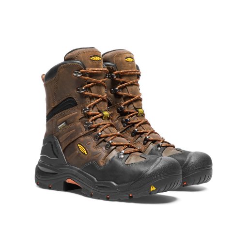 Men's Coburg 8 Waterproof Boot (Steel Toe)  |  Cascade Brown/Brindle - Image 4