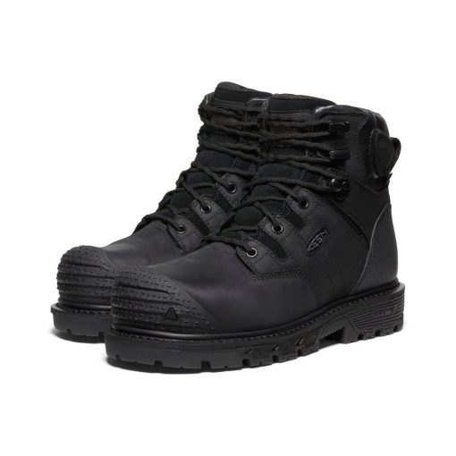 Men's Camden 6 Waterproof Boot (Carbon Toe)  |  Black/Black - Image 2