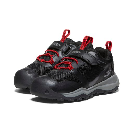 Little Kids' Wanduro Waterproof Shoe  |  Black/Ribbon Red - Image 2