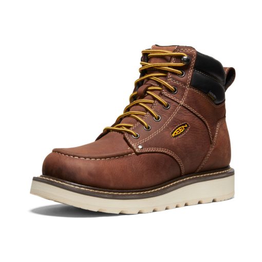 Men's Cincinnati 6 Waterproof Boot (Soft Toe)  |  Tuscan Red/Sandshell - Image 3