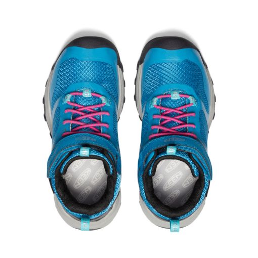 Little Kids' Wanduro Waterproof Boot  |  Fjord Blue/Fuchsia Purple - Image 4